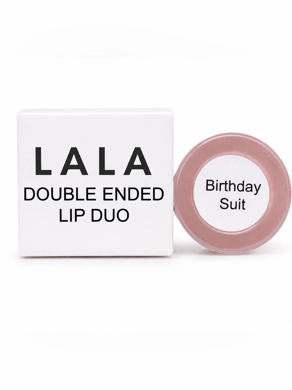 Give Them LALA Beauty Double Ended Lip Duo Birthday Suit NIB New Matte Lip